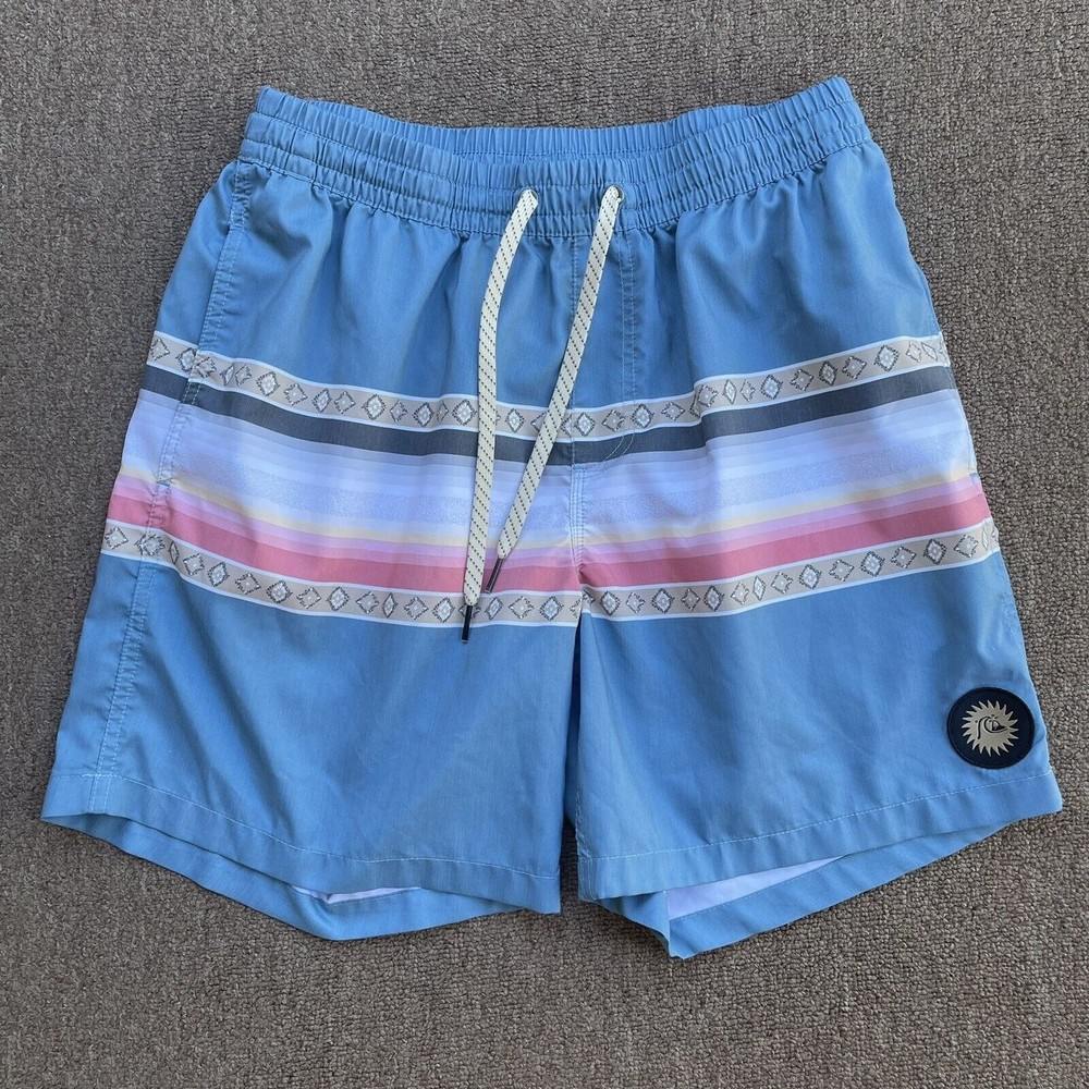 quiksilver board shorts size medium aztec southwest hombre blue